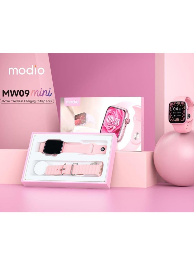modio Modio MW09 Fashion Smart Watch With Full Display, Smart Split Screen & Long Battery Life - Pink  - Image 3
