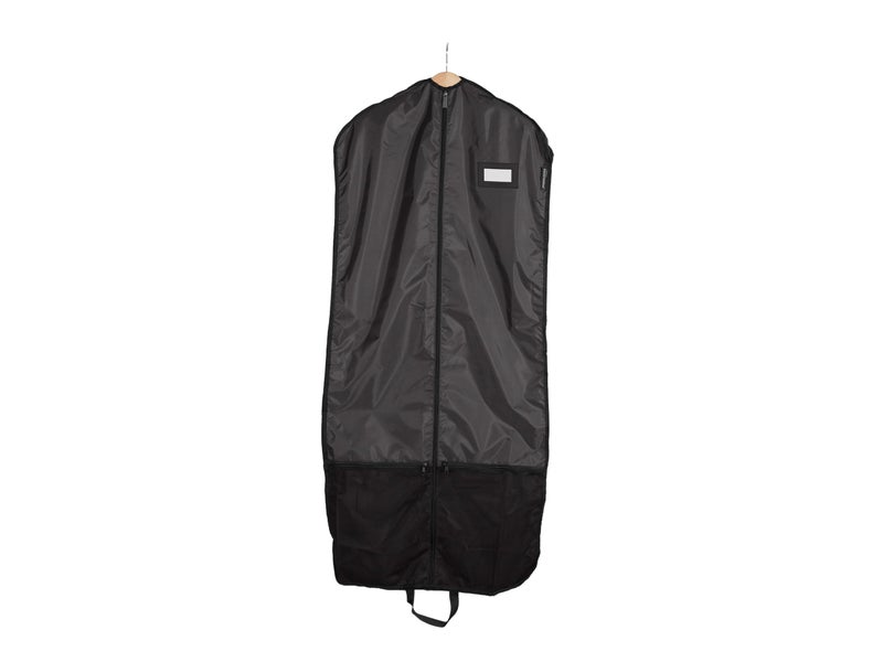 Covermates Keepsakes Deluxe Garment Bag Set - Premium Polyester - Full Length Zipper - ID Window - Carrying Handles - Stowaway Pouch - Closet Storage, Black - Image 1