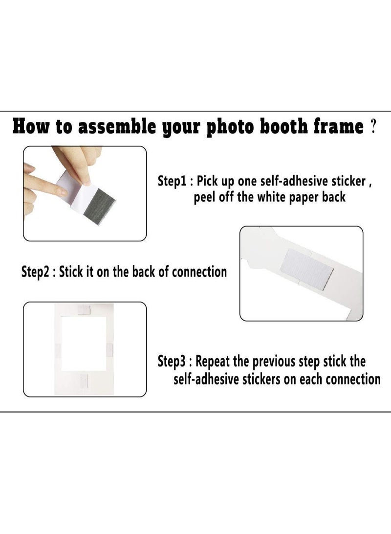 Excefore Baby Gender Reveal Photo Booth Frame, Party Supplies Boy or Girl Photo Booth Props Baby Shower Birthday Party Decoration, DIY Kit for Birthday Shower Baby Shower Party Favor Supplies (Pack of 23) - Image 5