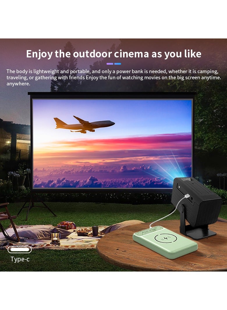 Camping must-have portable projector, outdoor high-definition mini wireless phone, same screen, large battery life system: Android 11LCD resolution: 1024 * 600  - Image 3