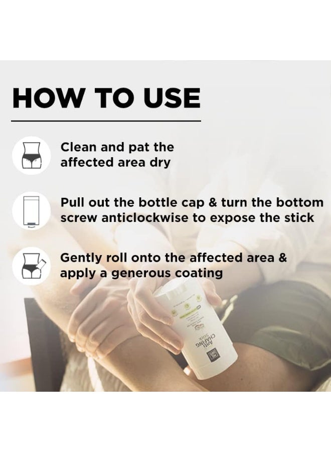 بيساف عصا مضادة للاحتكاك آمنة للتبول للرجال والنساء | 75 جرام | للإبطين والفخذين الداخليين والمناطق الأخرى المتضررة بالبثور والطفح الجلدي والرائحة | كريم مضاد للطفح الجلدي | زيت جوز الهند الطبيعي 100% | البارابين والسيليكون - Image 5