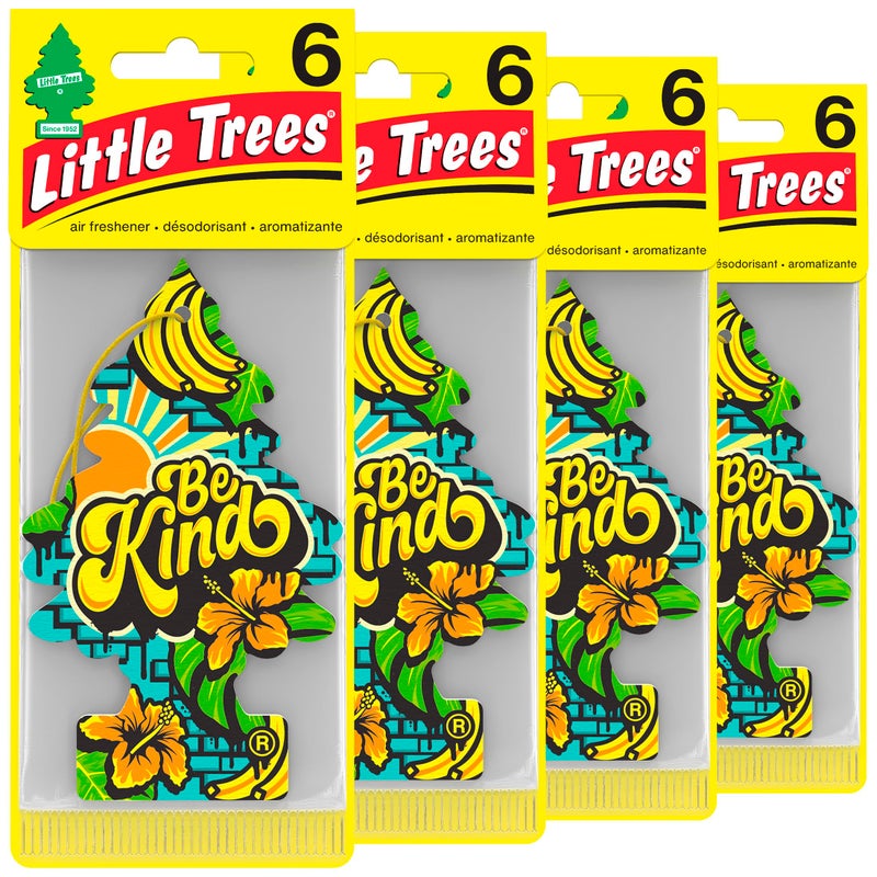 LITTLE TREES Car Air Freshener  Hanging Tree Provides Long Lasting Scent for Auto and Home  Be Kind 24 Air Fresheners