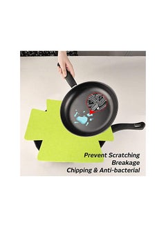 Generic set of 9, Bakeware Protectors, findTop 3 Different Sizes and Styles, Pan Stacking Protectors/Dish Scratch Protector/Pan Separator Pads to Protect Square and Rectangular Cookware  - Image 4