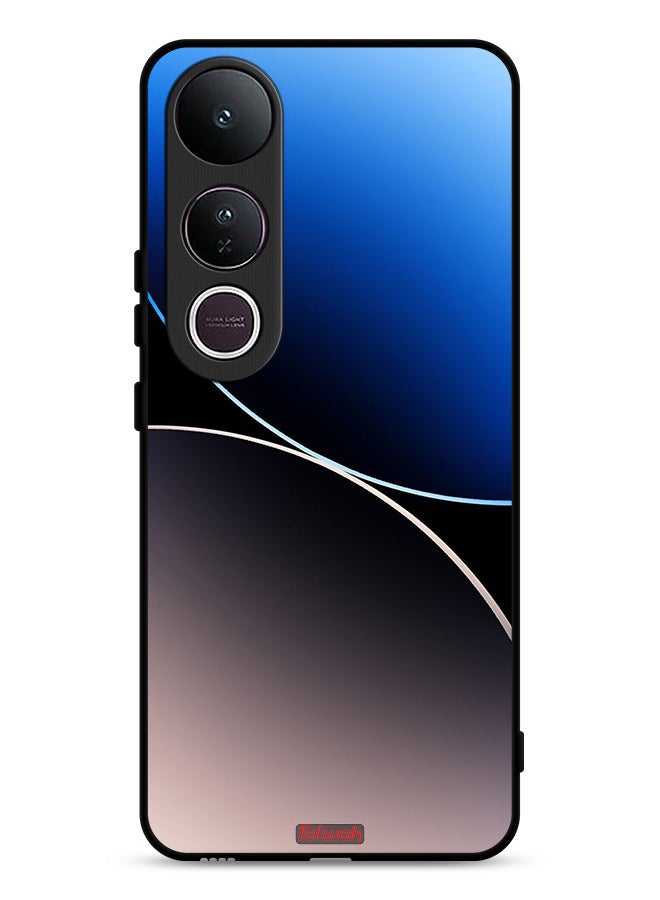 Tolwak غطاء واقي لهاتف فيفو V50 لايت بنمط خطوط منحنية