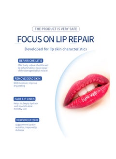 HEALMUSZ Lip Repair Gel for Repairing and Protecting Chapped and Dry Lips | Cold Compress Safe Lip Balm | Instant Cooling and Pain Relief | Dead Skin Removal/Fade Lip Lines/Improve Lip Color/Repair Cheilitis  - Image 5
