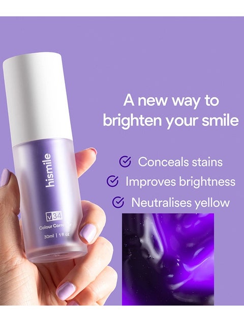 Hismile V34 Colour Corrector Serum,Teeth Brightening