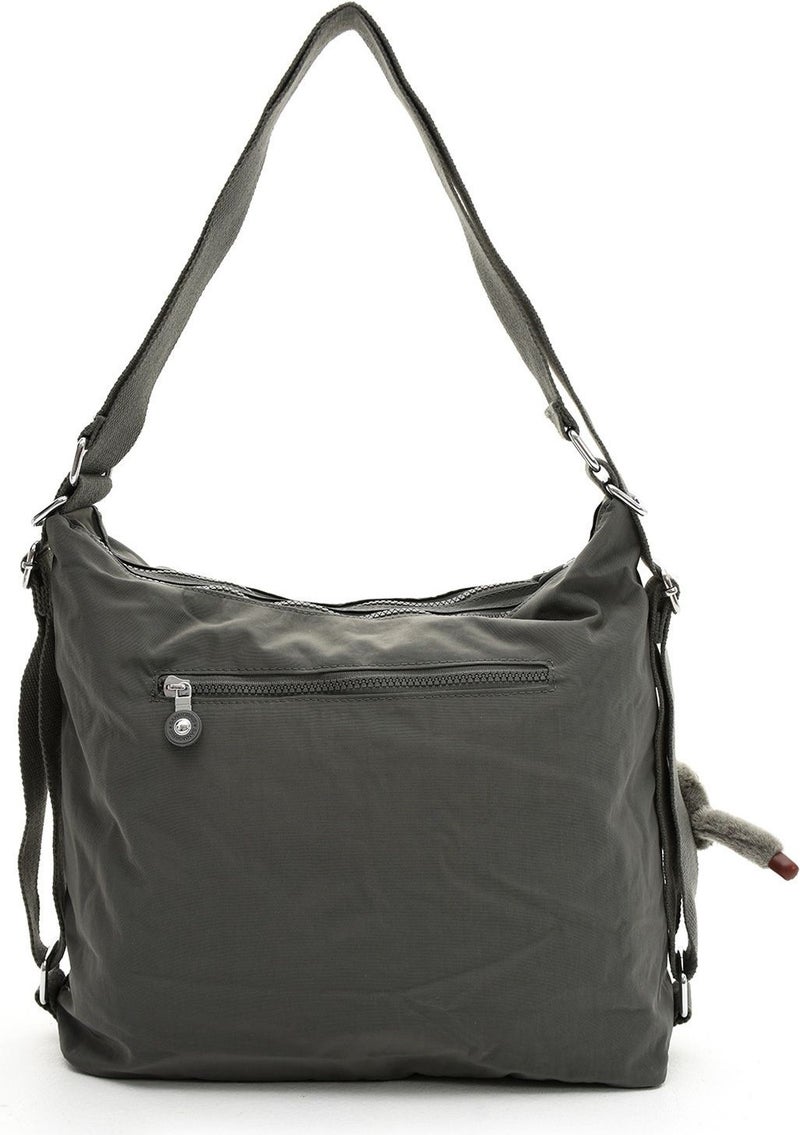 Sanmorris Women's Large Size Waterproof Parachute Fabric Cross Strap Shoulder and Backpack with Compartments - Image 5