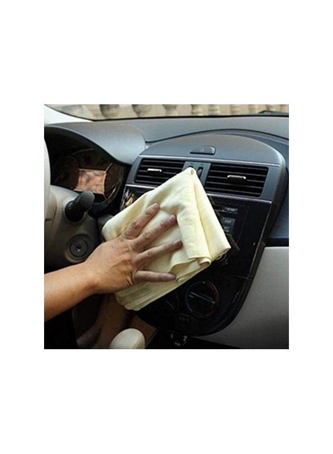 Clean Chamois Suede Towel for Cleaning Cars and All People and Polishing Synthetic Chamois Cloth size:Large - Image 4