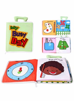 KASTWAVE Baby Cloth Books, Baby Soft Books Quiet Book for Toddlers, Baby Bath Cloth Book, Early Learning Babies First Books Gifts for 0-3-Year-Old Toddlers  - Image 1