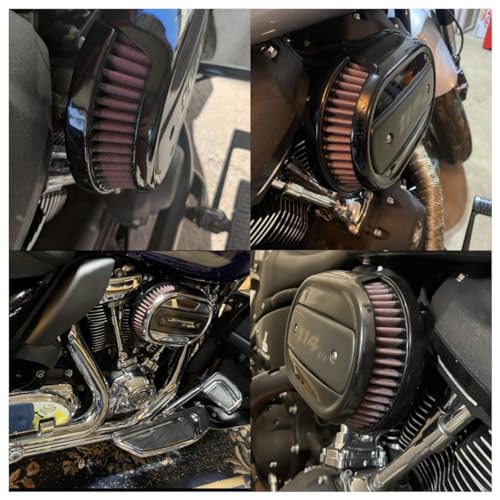 M Maintenanse High-Flo Replacement Air Filter Element For Ventilator - Milwaukee-Eight Engine '18-later Softail and '17-later Touring and Trike Models Equipped with 114 Air Cleaner - Image 2