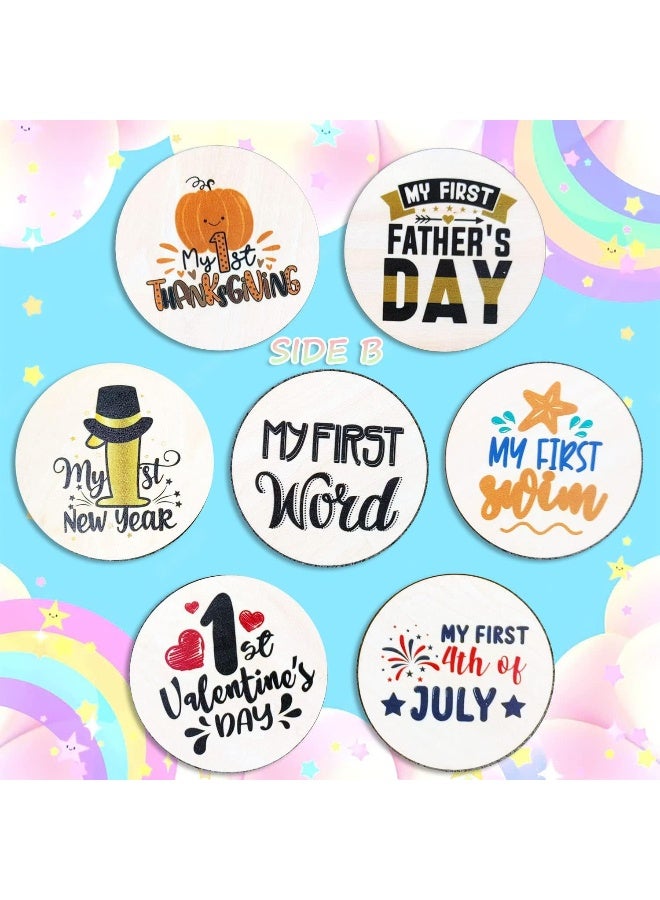 RORANIC Baby Monthly Milestone Cards for Newborn Girl or Boy - Image 3