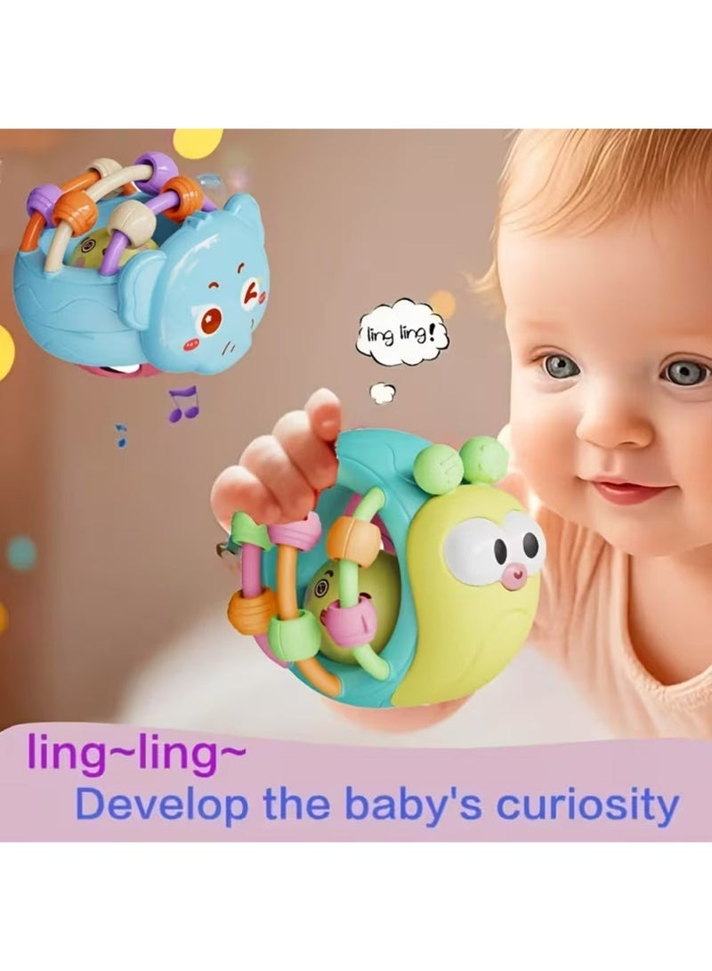 YOUGE 2PCS Head Baby Grade Vibrating Hand Bell Toy Sensory Development Grip Training Soothing Tactile Stimulation ﻿ - Image 5