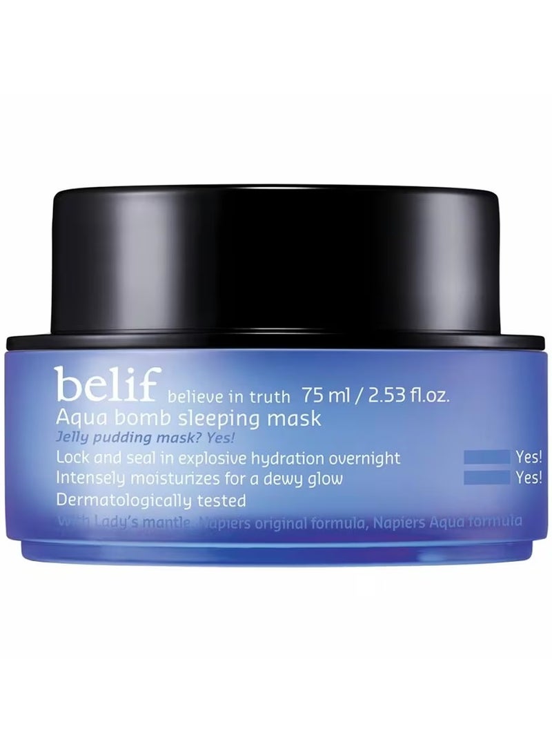 belif قناع النوم أكوا بومب من بيليف لترطيب البشرة طوال الليل، 75 مل - Image 1
