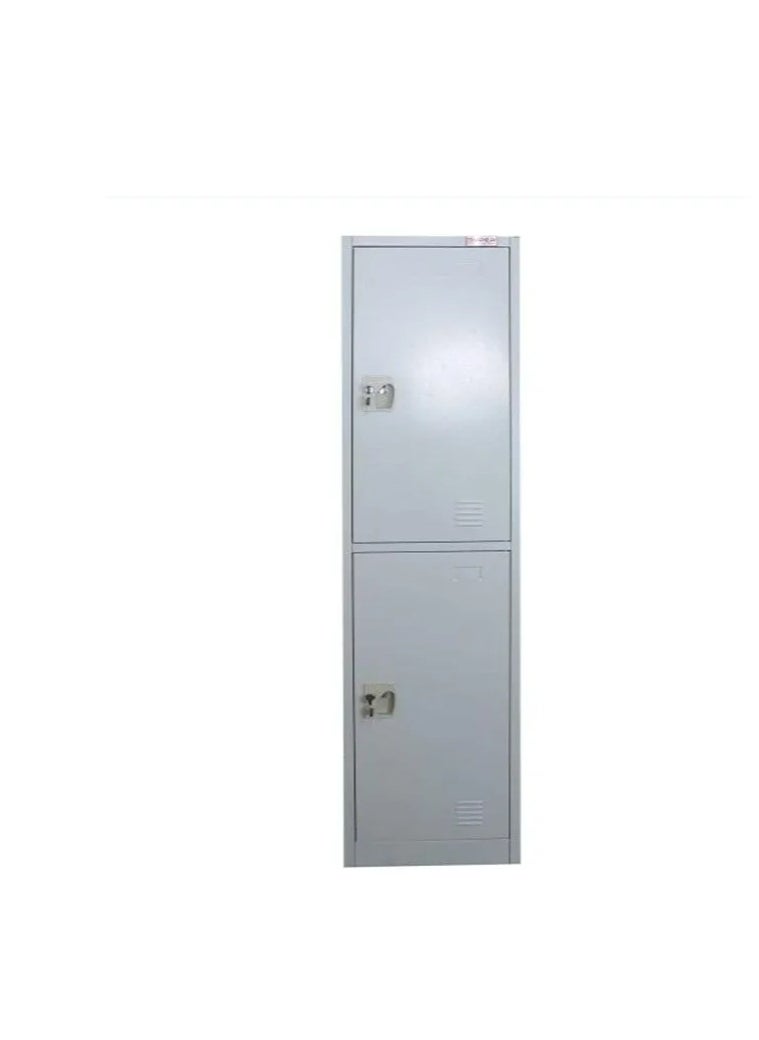 ماركة غير محددة خزانة معدنية ببابين من غالاكسي ديزاين – اللون: رمادي  - Image 3
