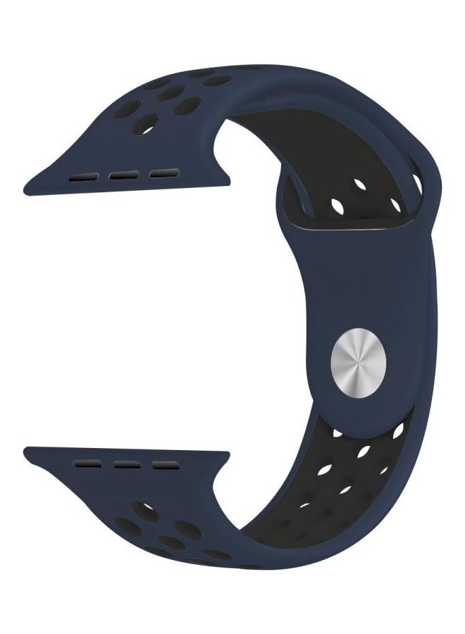 BGM Replacement Band for Apple Watch Series 1/2/3/4/5/6/SE 38/40mm Blue/Black - Image 5