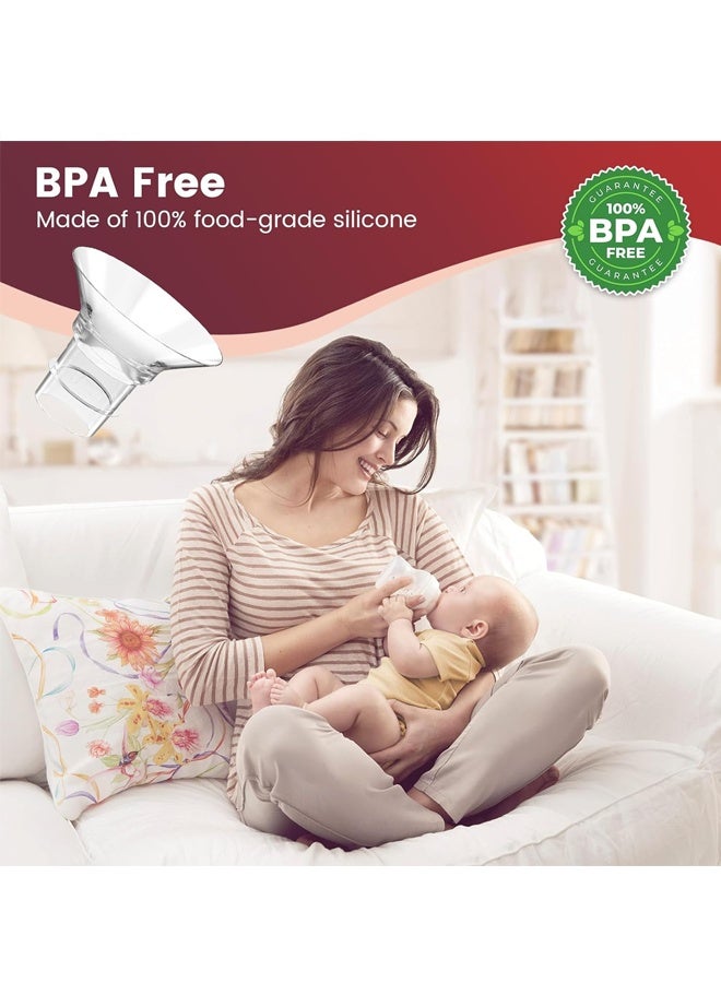 يالونج حشية حافة من السيليكون الصالحة للطعام مقاس 13/15/17/19/21 مم، مناسبة لحافة/درع 24 مم لمعظم مضخات الثدي، خالية من مادة BPA - Image 3