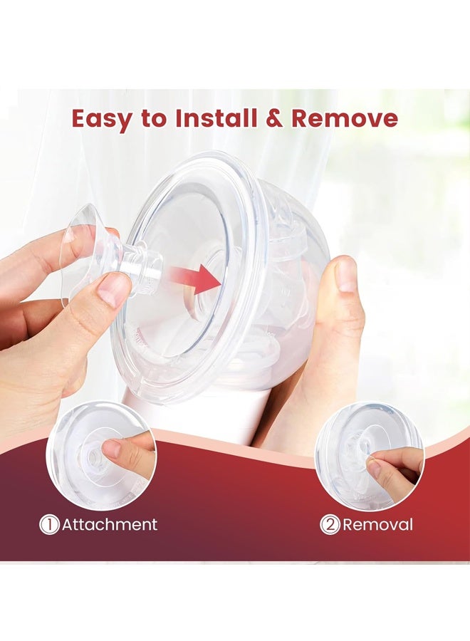 يالونج حشية حافة من السيليكون الصالحة للطعام مقاس 13/15/17/19/21 مم، مناسبة لحافة/درع 24 مم لمعظم مضخات الثدي، خالية من مادة BPA - Image 4