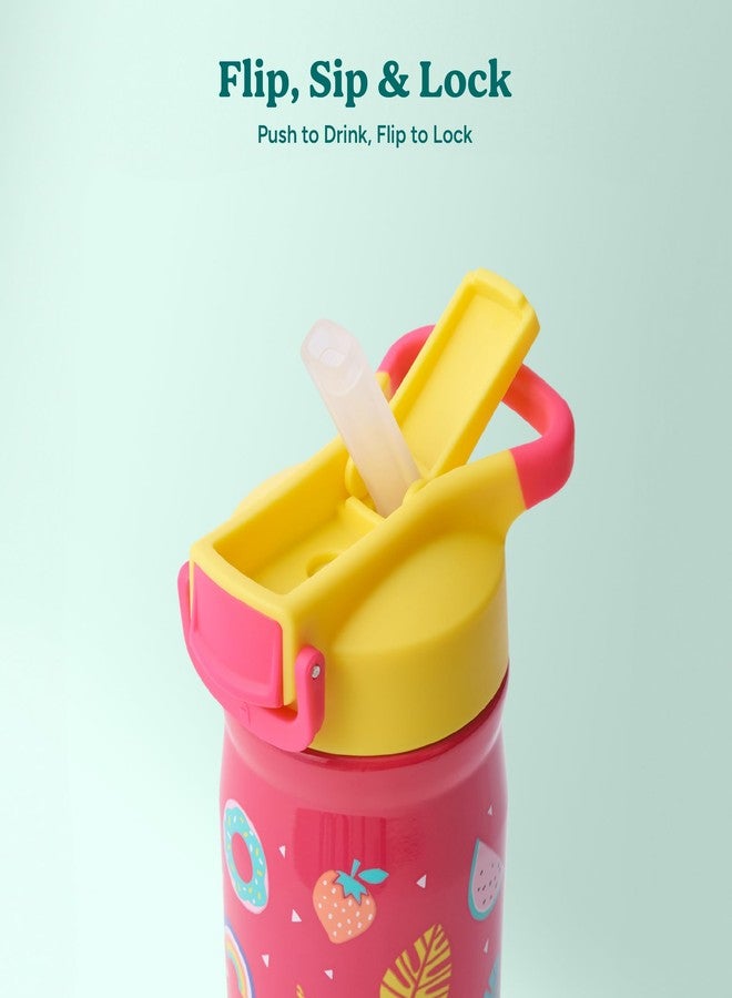 REDUCE 14 oz Hydrate Pro Stainless Steel Insulated Water Bottle - Flip Top Leak-Proof Lid, Dishwasher Safe, BPA-Free, Dual Wall Vacuum, Keeps Drinks Cold for 48 Hrs, Cup Holder Friendly - Pool Party - Image 5