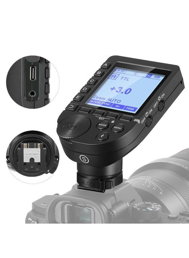 Neewer Wireless Flash Trigger for Sony - QPRO-C Professional Flash Trigger with 2.4G Wireless, TTL, 1/8000s High-Speed Sync, Multi-Flash, and 5 Groups Control - Image 1