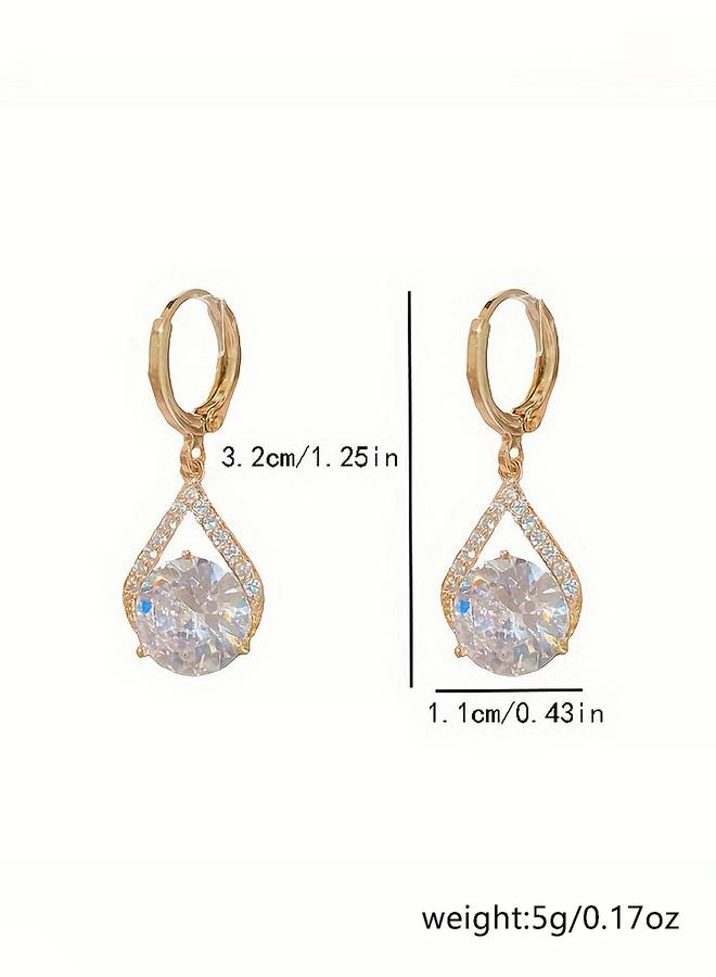 Styli Embellished Huggie Earrings - Image 5