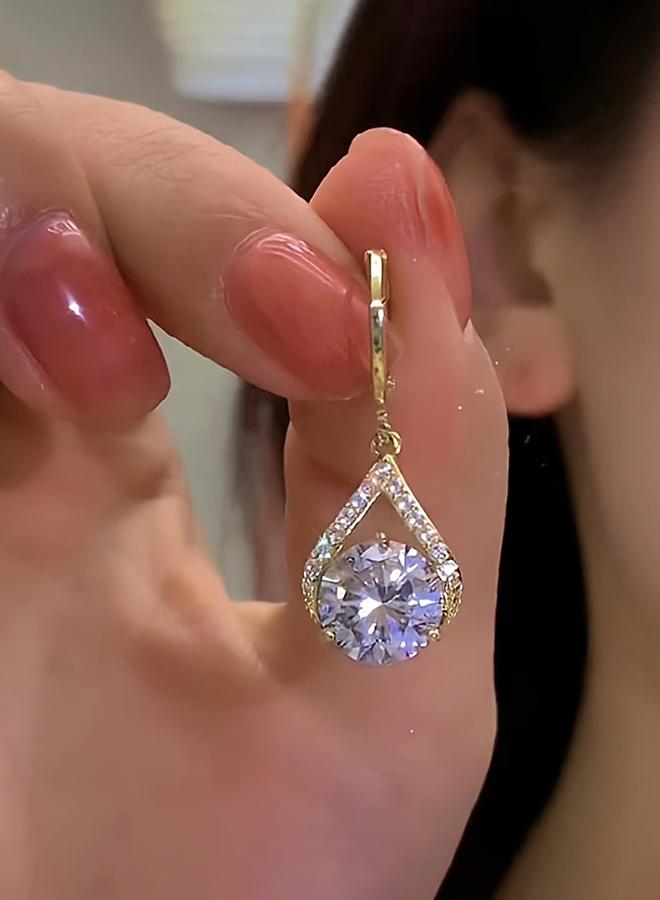 Styli Embellished Huggie Earrings - Image 2