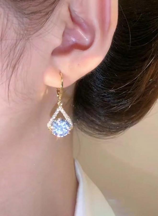 Styli Embellished Huggie Earrings - Image 3