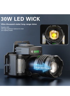 DMG TECH LED Headlamp, Rechargeable High Power Headlight, USB Charging, Super Bright Motion Sensor Headlamps, 6 Lighting Modes, Waterproof Durable Head Lamp for Hiking, Outdoor, Camping, Emergency  - Image 3