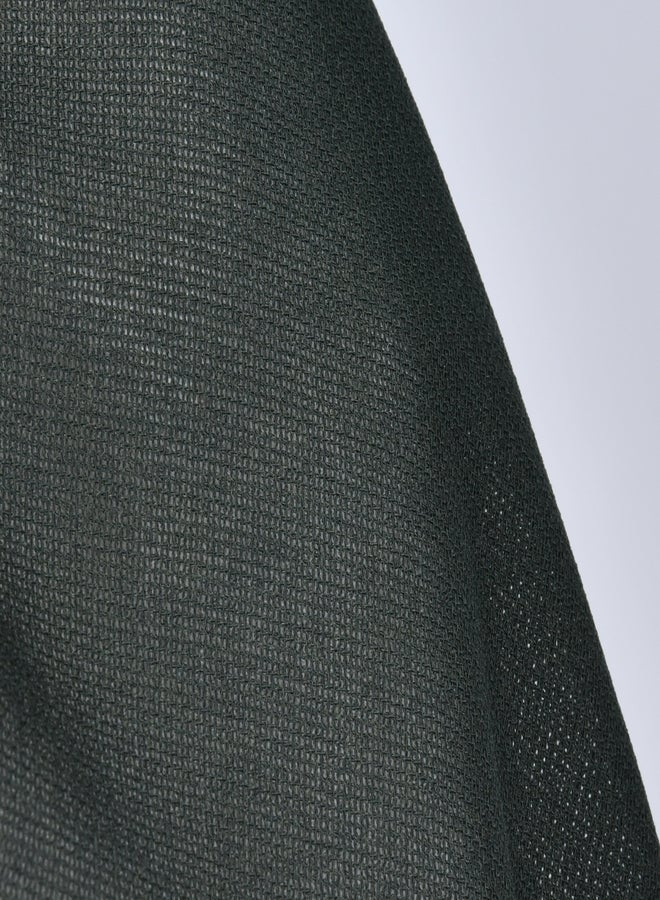 عبايات حوراء طرحه شاش باللون الأخضر الزيتي - Image 3