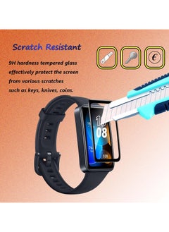 SNW Screen Protector compatible with Huawei Band 8, No Bubbles, Anti-Scratch, 3D Curved, HD Screen Protector for Huawei Band 8  - Image 3