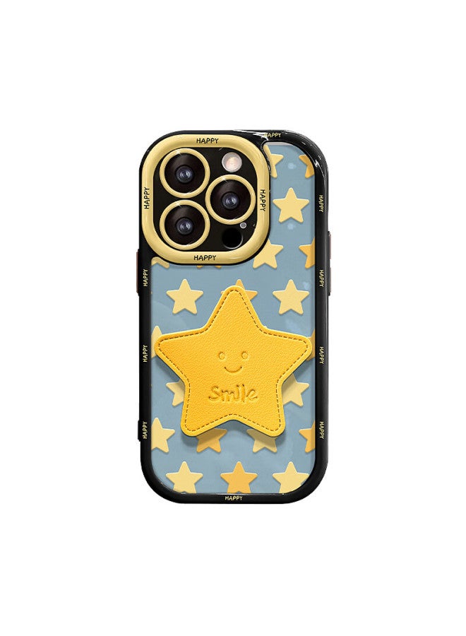 Zitai Apple 16 Phone Case Iphone 16 Pro Protective Cover With Phone Stand Creative Anti-Drop Soft Shell【Star Stand - With Lanyard】 - Image 4