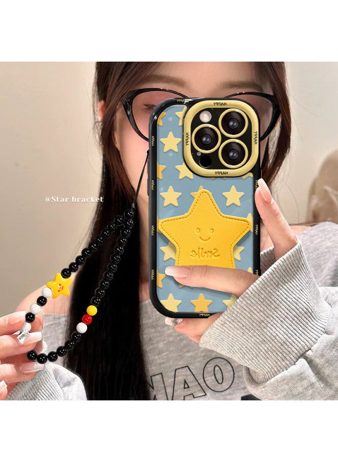 Zitai Apple 16 Phone Case Iphone 16 Pro Protective Cover With Phone Stand Creative Anti-Drop Soft Shell【Star Stand - With Lanyard】 - Image 2