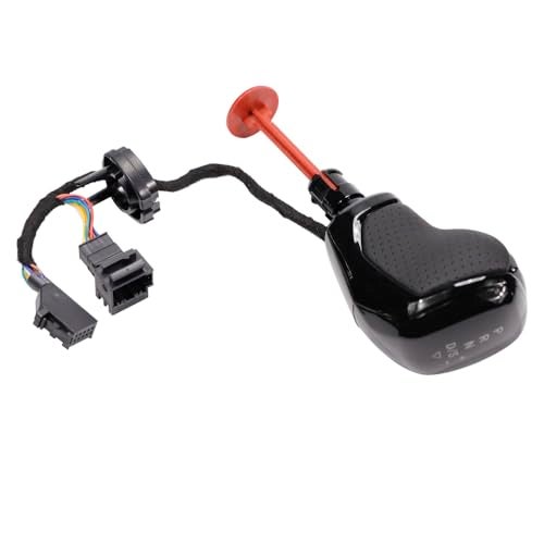 Kakulkomen LHD Automatic LED Electronic Shift Knob Black with Holes for VW Golf 7 Passat B8 tiguan MK2 Jetta MK5 MK6 seat Redwith Holes - Image 3