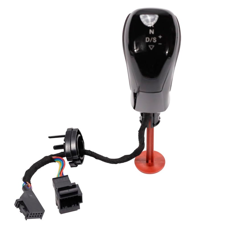 Kakulkomen LHD Automatic LED Electronic Shift Knob Black with Holes for VW Golf 7 Passat B8 tiguan MK2 Jetta MK5 MK6 seat Redwith Holes - Image 2