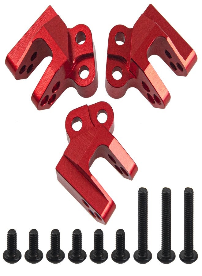 Vgoohobby Metal Upper Center Link Mounts Compatible with Axial SCX10 III AXI03007 1/10 RC Crawler Car Upgrade Parts (Red) - Image 2