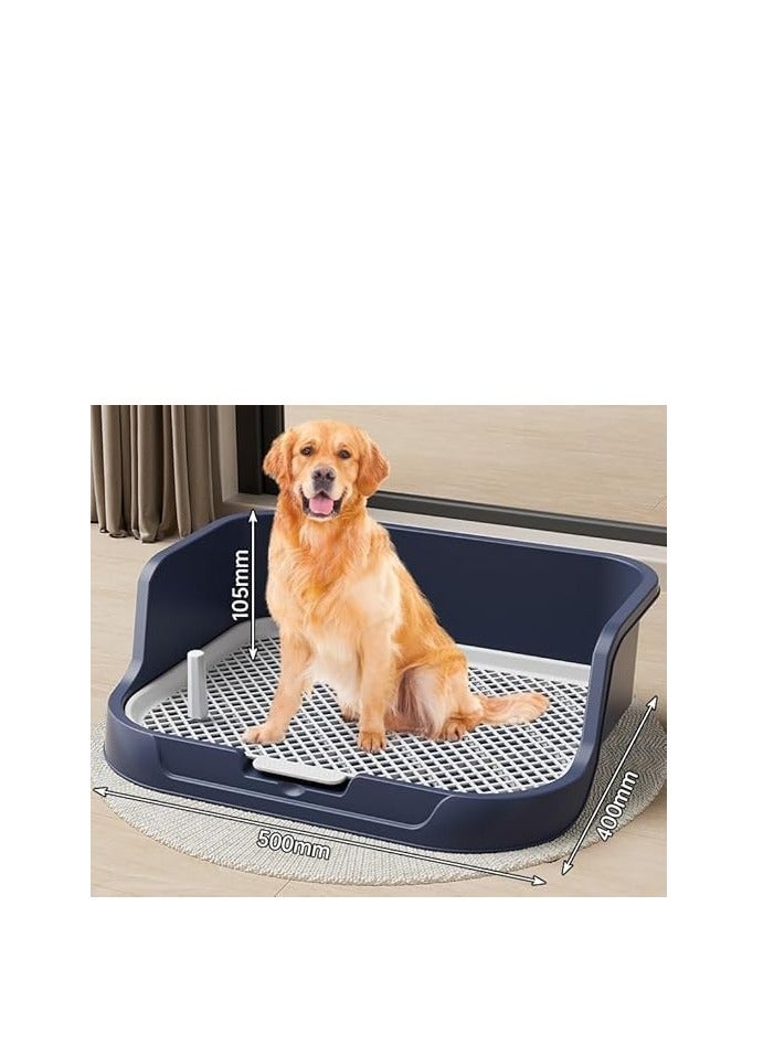 TRASSLE Dog Potty Fence, Dog Potty Training Toilet Pad Puppy Tray Pet Toilet,Puppy Pad Holder for Dogs,with Protection Wall and Removable Simulation Pillar Keep Paws Dry No Leak Dog Urine Mat - Image 4