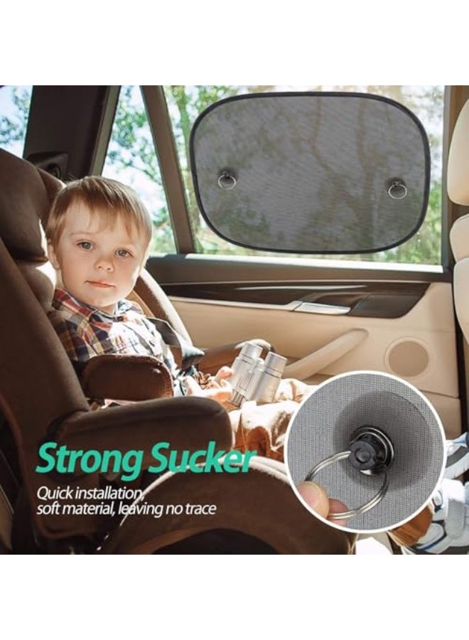 Bukela 2 Pack Car Window Shades for Baby, Block UV Rays Universal Car Sun Shades for Side and Rear Window, Car Visor Side Window Sun Shade Cover (44 x 36 cm) - Image 4
