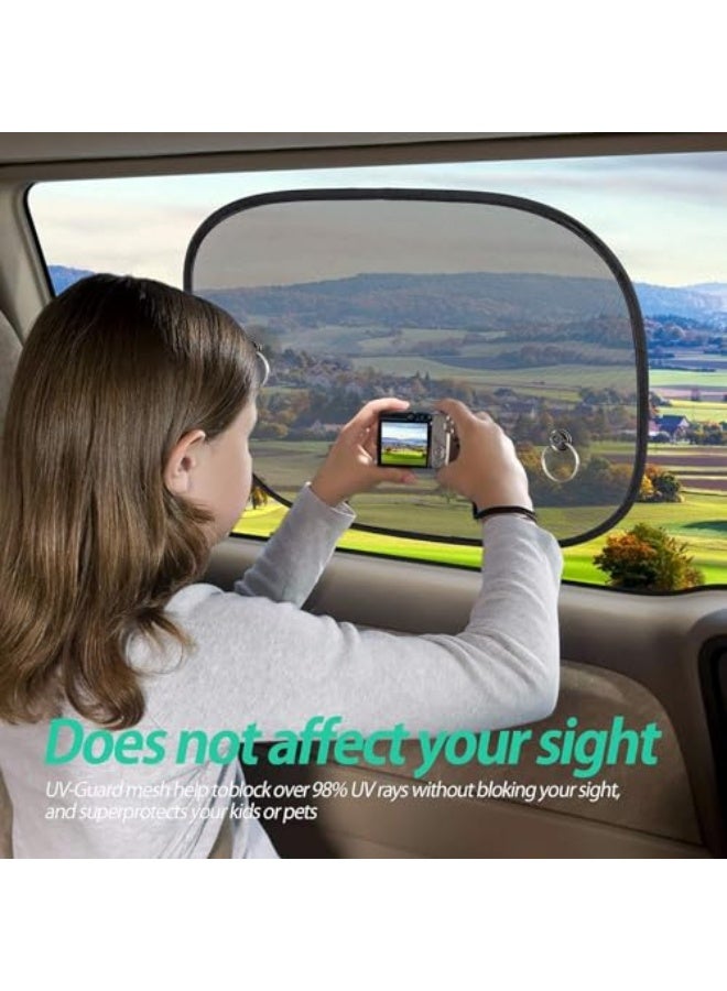 Bukela 2 Pack Car Window Shades for Baby, Block UV Rays Universal Car Sun Shades for Side and Rear Window, Car Visor Side Window Sun Shade Cover (44 x 36 cm) - Image 5