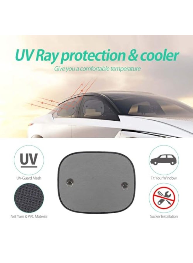 Bukela 2 Pack Car Window Shades for Baby, Block UV Rays Universal Car Sun Shades for Side and Rear Window, Car Visor Side Window Sun Shade Cover (44 x 36 cm) - Image 2