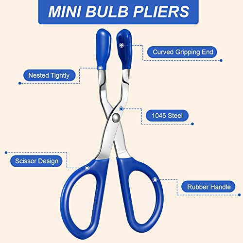 Minatee Mini Halogen Light Bulb Pliers Removal Tool, Common to Removing Car Dashboard Interior and Broken Hard Reach Miniature Light Bulb(Blue) - Image 3