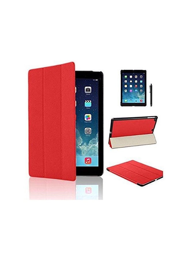 Smart Stand Front Back Case Cover For Apple iPad Mini 4 Red