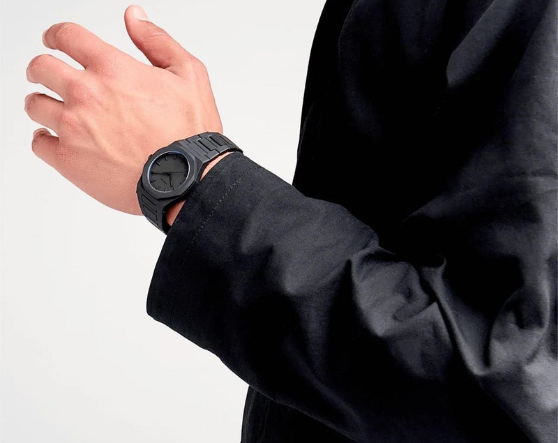 D1 Milano Polycarbon Unisex Luxury Watch, Polycarbonate Quartz Movement, Polycarbonate Strap, 50M Water Resistant Timepiece, Black Dial, 2 Years Warranty - PCBJ10 - Image 3