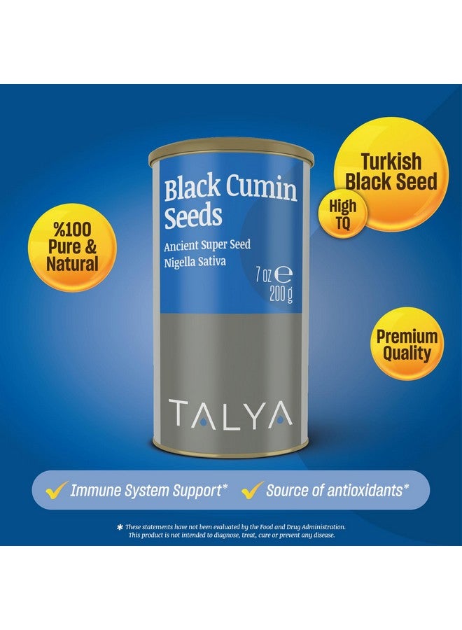 TALYA Black Cumin Seeds 7 oz (200 g) - Premium Quality Ancient Super Seed, Nigella Sativa, Immune Support, High Thymoquinone, Gluten Free, Non-GMO, Vegan - Image 3