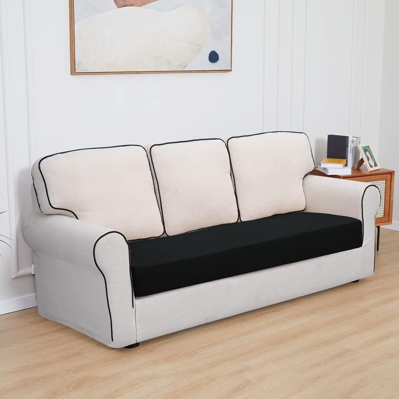 إيزي-جوينج أغطية وسائد الفناء المقاومة للماء من Easy-Going، غطاء فقط 24x24x4 بوصة، عبوة من قطعتين، بديل غير قابل للانزلاق لوسائد الجلوس الخارجية مع سحاب، أحمر عيد الميلاد. - Image 2