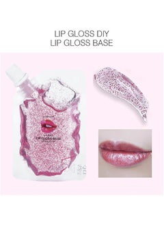 LANGMANNI DIY Lip Gloss Base, Lip Gloss Base Oil Material Lip Makeup Primers, Primer for DIY Handmade Micro Light Lip Balms Lip Gloss, Moisturizing Basic Gel - 20ML (Pink Pearlescent)  - Image 2