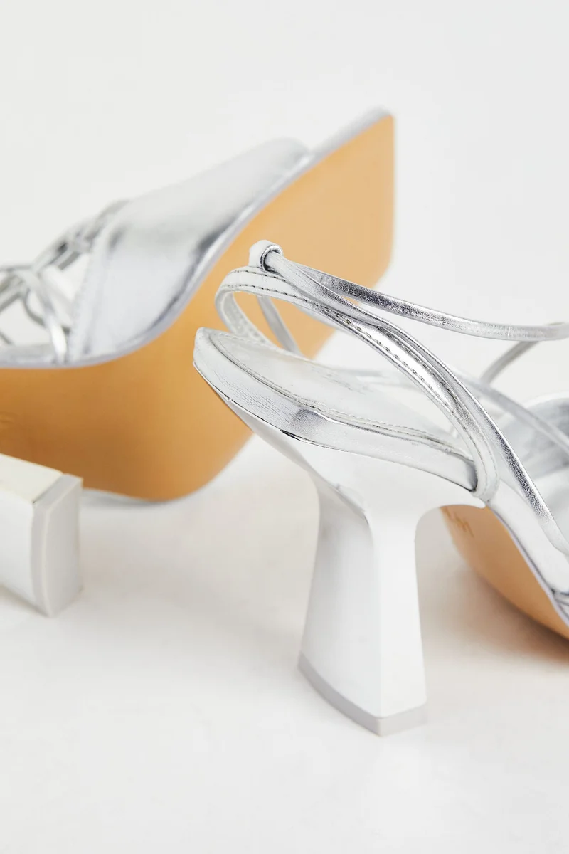 H&M Shimmering metallic sandals