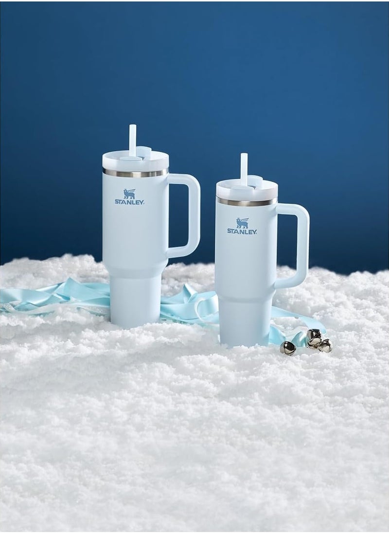 Stanley - STANLEY Quencher H2.0 FlowState Stainless Steel Vacuum Insulated Tumbler with Lid and Straw for Water, Iced Tea or Coffee (Glacier 40 oz) - Image 1