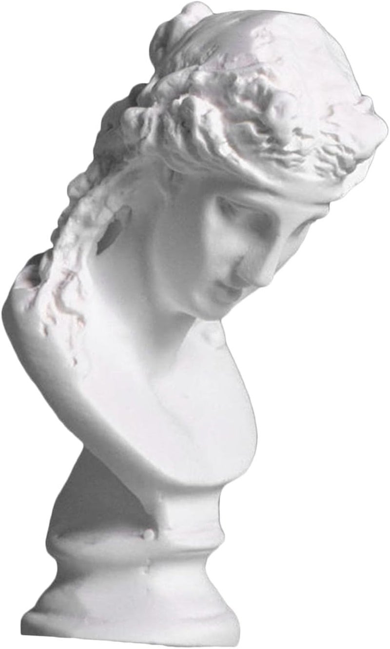 klarakoBust Statue Sculpture,Classic Greek Figure Head Statue Art Craft Resin Figurine Head Sculptures Decoration Sketch Ornament Small klarakoArias - Image 1