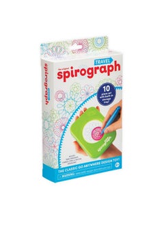 Spirograph Spirograph Travel - Arts and Crafts, Travel Toys, Kids Toys, Art Supplies, Craft Supplies, Toddler Arts and Crafts, Drawing Art Kit, Toddler Activities, Unleash Your Child Inner Artist, Ages 5+  - Image 1