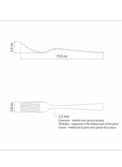 TRAMONTINA Since 1911,Made in Brazil- Oslo 6 Pieces Stainless Steel Table Fork Set with High Gloss Finish  - Image 3
