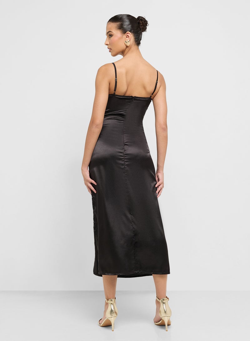 Ginger Satin Slip Dress - Image 2
